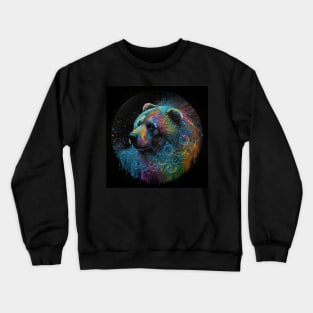 Rainbow Bear portrait 2 Crewneck Sweatshirt